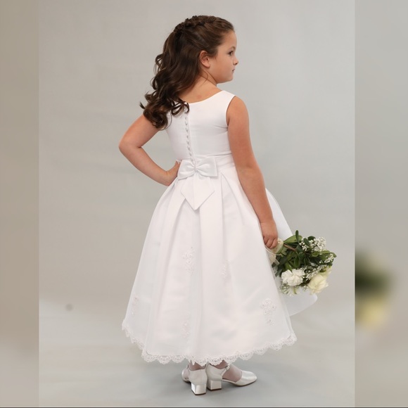 SALE COMMUNION DRESS Sienna Rose By Sweetie Pie Girls White Communion Dress:- SR713 AGE 8